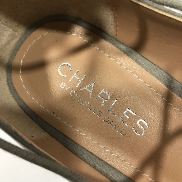 Charles David Lace Up Ankle Block Heel Point Toe 8 - Picture 4 of 8